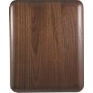 12″ x 15″ Elliptical Edge Round Corner Genuine Walnut Plaque