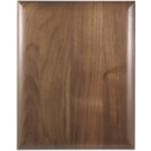 8″ x 10″ Elliptical Edge Square Corner Genuine Walnut Plaque