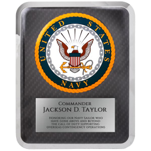 10 1/2″ x 13″ Navy Hero Plaque