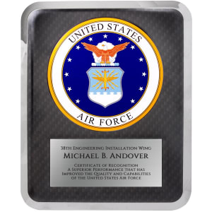 10 1/2″ x 13″ Air Force Hero Plaque