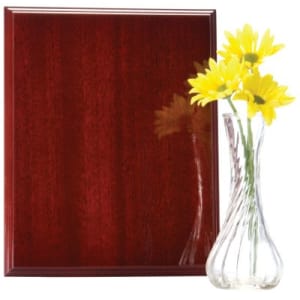 10 1/2″ x 13″ High Gloss Mahogany Finish Plaque