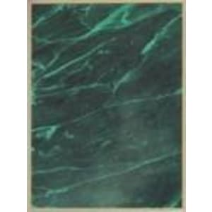 5″ x 7″ Green Marble/Gold Marbleized Brass Plated Steel Plaque Plate