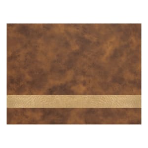 12″ x 18″ Rustic/Gold Laserable Leatherette Sheet Stock with Adhesive