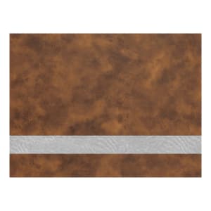 12″ x 18″ Rustic/Silver Laserable Leatherette Sheet Stock with Adhesive
