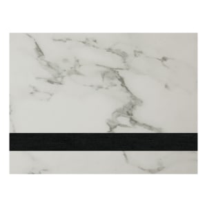 12″ x 18″ White Marble Laserable Leatherette Sheet Stock with Adhesive