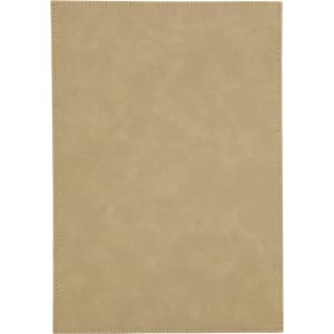 7″ x 10″ Light Brown Leatherette Plaque Plate