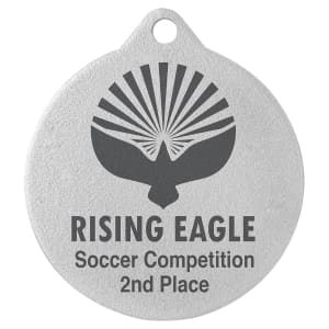 2 3/4″ Laserable Silver Medal
