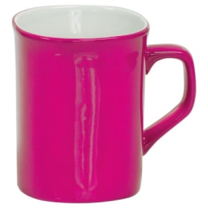 10 oz. Pink Ceramic Rounded Corner LazerMug