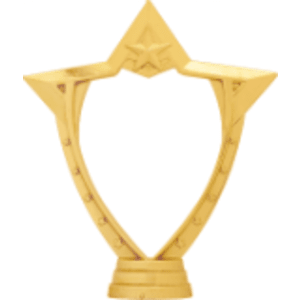 6 1/4″ Gold Medal Holder Figure