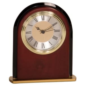 6 1/2″ Mahogany Finish Arch Clock