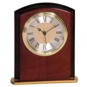 6 1/2″ Mahogony Finish Square Arch Clock