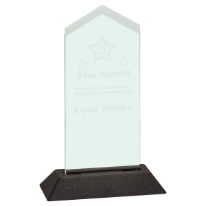 3″ x 6″ Jade Frosted Arrow Pop-In Acrylic (Base not included)