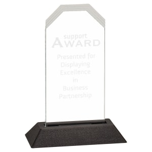 3″ x 6″ Clear Frosted Corners Pop-In Acrylic (Base not included)