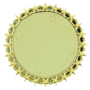 2 1/2″ Gold Star Plaque Mount with 2″ Insert Holder