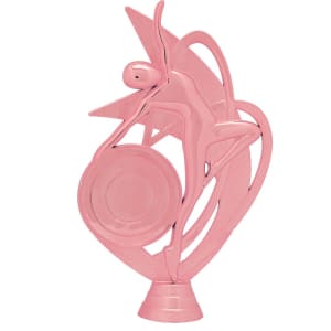 6 1/2″ Pink Dance 2″ Insert Holder Figure