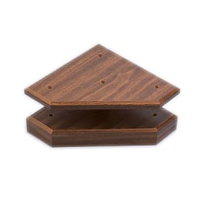 12 1/2″ x 12 1/2″ x 1 1/2″ Cherry Finish 3-Post Set