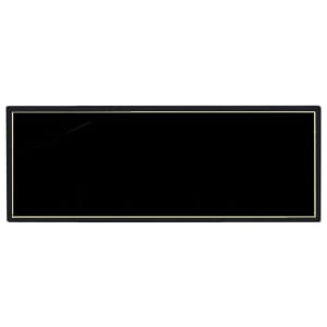 10″ x 2 1/2″ Black Recognition Pocket Perpetual Header Plate