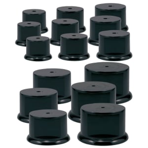 Black Round Weighted Plastic Base Sample Set