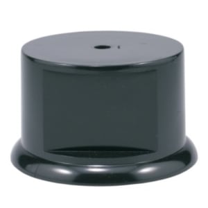 2 3/4″ Black Weighted Round Plastic Base
