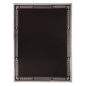 6″ x 8″ Black/Silver Aluminum Hi-Relief Plaque Plate
