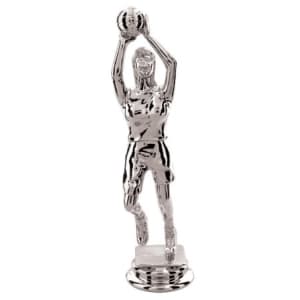 5 3/4″ Silver Female Basketball Player