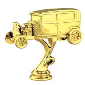 4 1/4″ Hot Rod with Open Hood Figure