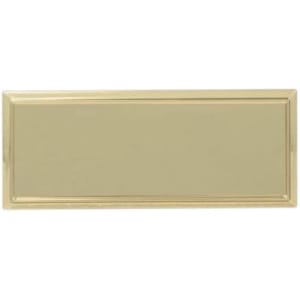 3″ x 1″ Gold Square Corner Plastic Badge Frame