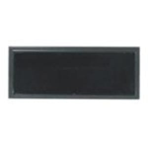 3″ x 1″ Black Square Corner Plastic Badge Frame