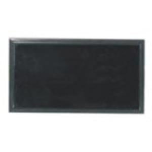 3″ x 1 1/2″ Black Square Corner Plastic Badge Frame