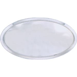 3″ x 1 1/2″ Silver Oval Plastic Badge Frame