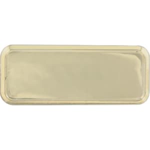 3″ x 1″ Gold Round Corner Plastic Badge Frame