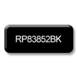 3″ x 1″ Black Round Corner Plastic Badge Frame