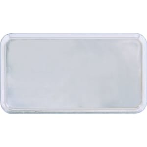 3″ x 1 1/2″ Silver Round Corner Plastic Badge Frame