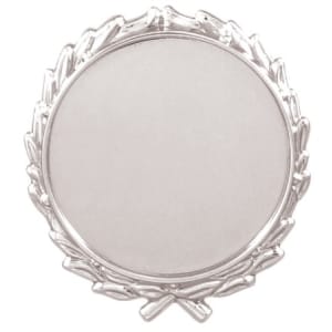 2 3/4″ Silver Plaque Mount with 2″ Insert Holder