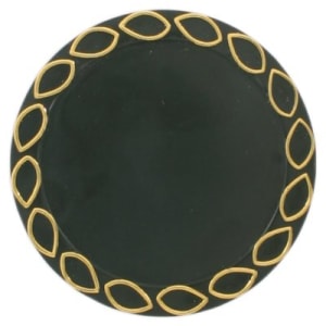 2 1/2″ Black/Gold Plaque Mount with 2″ Insert Holder