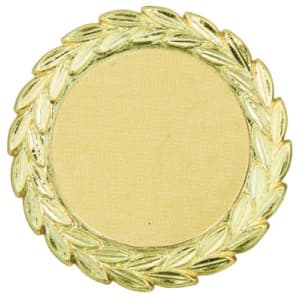 2 7/8″ Gold Plaque Mount with 2″ Insert Holder