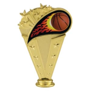 6″ Color Basketball Flame Figure