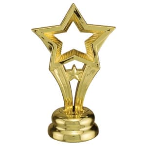 2 1/2″ Gold Open Star Trim