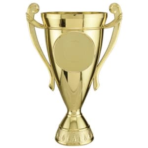 7 1/2″ Gold Plastic Cup with 2″ Insert Holder
