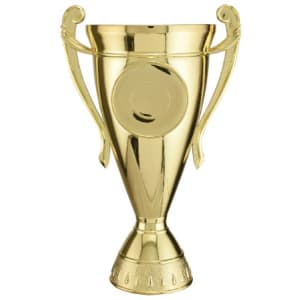 8 1/2″ Gold Plastic Cup with 2″ Insert Holder