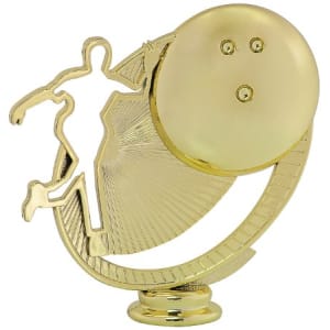 5″ Gold Bowling Silhouette Figure