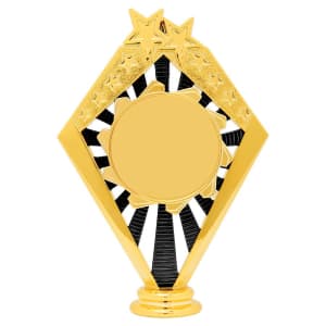 6″ Black/Gold Sunrise Figure with 2″ Insert Holder