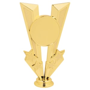 6″ Gold “V” Figure with 2″ Insert Holder