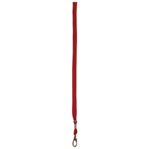 3/8″ x 36″ Red Lanyard with Hook and Adjustable Ball