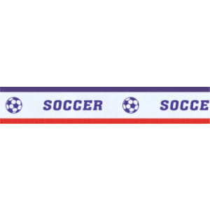 7/8″ Red/White/Blue Soccer Sport Neck Ribbon with Snap Clip