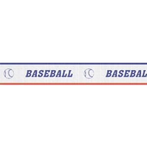 1 1/2″ Baseball Sport Neck Ribbon with Snap Clip