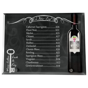 10″ x 7″ Sublimatable Horizontal Glass with 2 Silver Pins