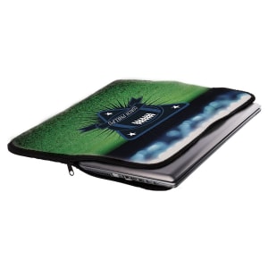 14 1/2″ x 13″ White Sublimatable Laptop Sleeve with Zipper