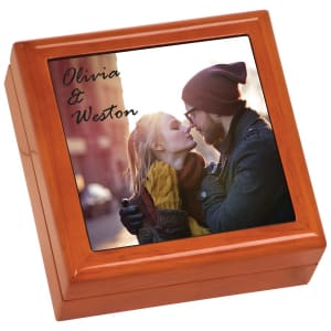 5 1/2″x 5 1/2″x 2 1/4″ Brown Gift Box w/4 1/4″x 4 1/4″ Sublimatable Ceramic Tile