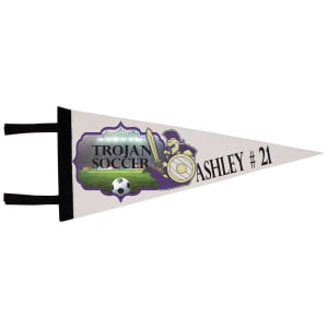 8″ x 18″ White Sublimatable Pennant